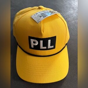 PLL Yellow Mens Hat Cap Premier Lacrosse Adjustable SnapBack NWT